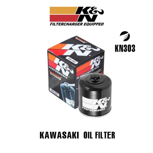 Lọc dầu (nhớt) K&N 303 (KN-303) Z1000 / Z900 / Z800 / Z650 / Z300 / NINJA 300 / NINJA 400 / NINJA 650 / ZX6R / ZX10R / VERSYS và nhiều dòng xe (KAWASAKI)